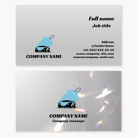 Car Wrap Business Card Template