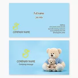 Stuffed Animal Business Card Template