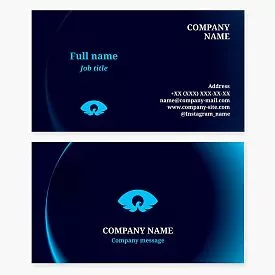 Eye/Eagle Logo Business Card Template 