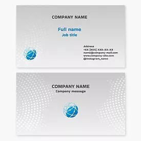 Global Network Design Business Card Template