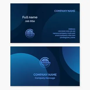 Business card template. Foreign economic activity. Trading company. Letter G.