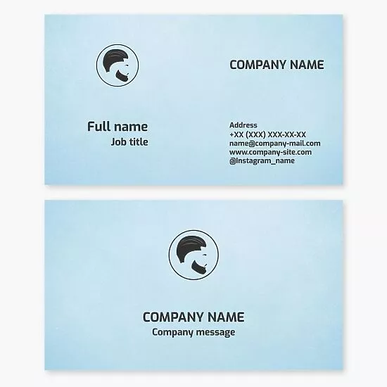 Barber Business Card Template