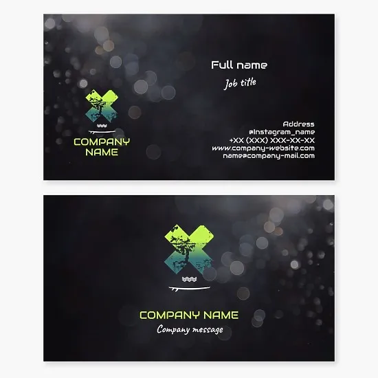 Surf Shop Business Card Template