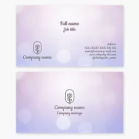 Stunning Bokeh Business Card Template