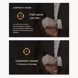 Business card template Watches