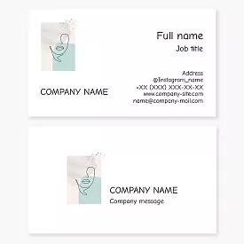 Abstract Face Logo Business Card Template