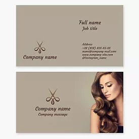 Hair Stylist Business Card Template