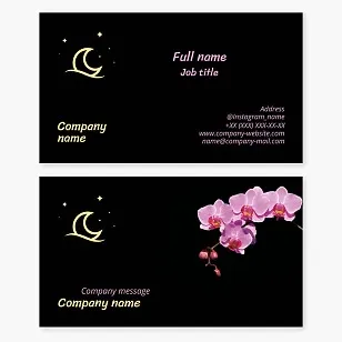 Business card template Sleep products