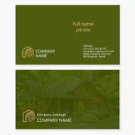 Carpentry Business Card Template