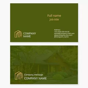 Carpentry Business Card Template