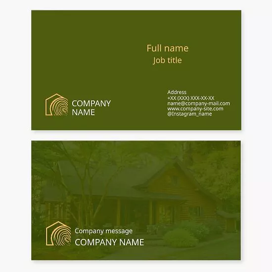 Carpentry Business Card Template