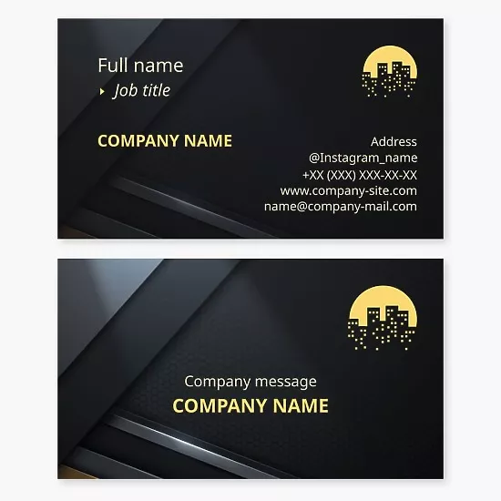 Business card template City