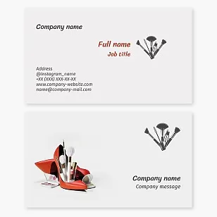 Makeup Artist Business Card Template