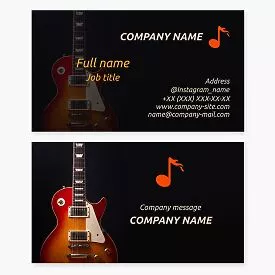 Musician | Guitar Business Card Template