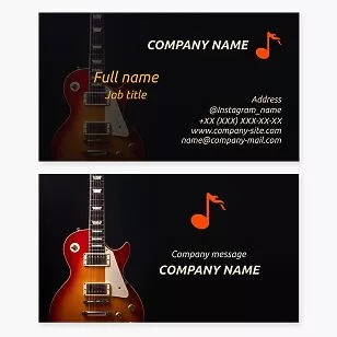 Musician | Guitar Business Card Template