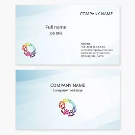 Colorful Music Equalizer Business Card Template