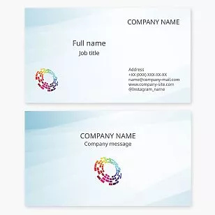 Colorful Music Equalizer Business Card Template