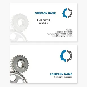 Business card template Engineering