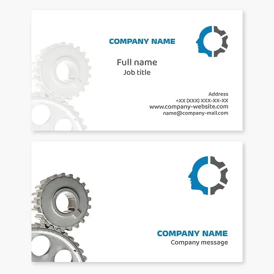 Business card template Engineering