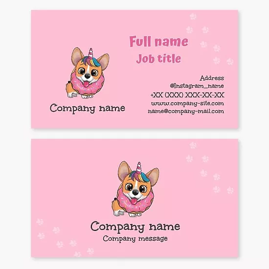 Event Cafe Business Card Template