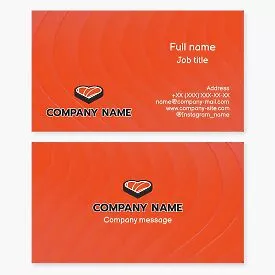 Sushi Heart Logo | Sushi Restaurant Business Card Template