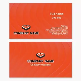 Sushi Heart Logo | Sushi Restaurant Business Card Template