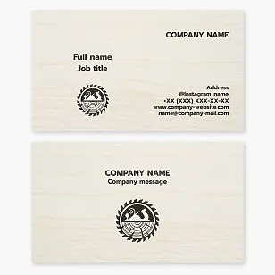 Carpentry Business Card Template