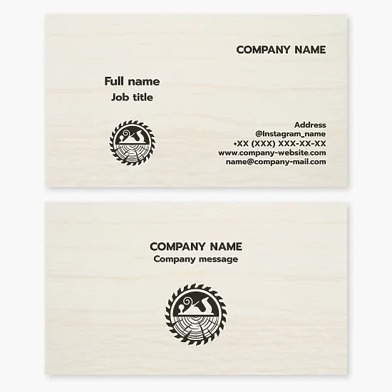 Carpentry Business Card Template