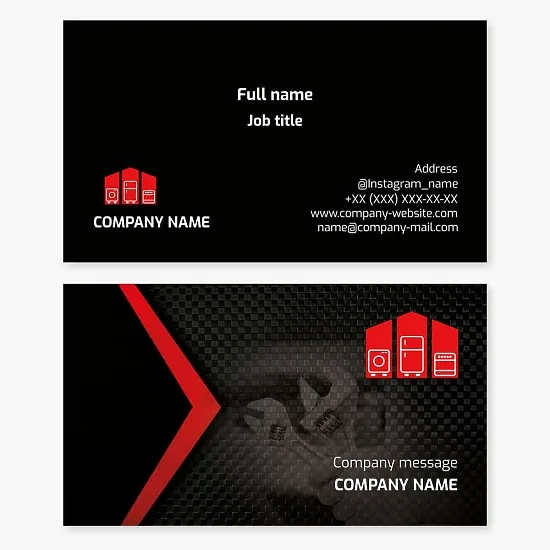 Appliance Repair Business Card Template