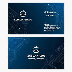 Tech Technology Business Card Template