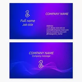 Business card template. Saxophone.