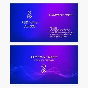 Business card template. Saxophone.