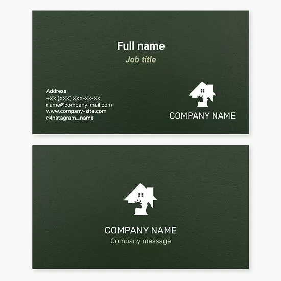 Farmhouse Logo Business Card Template