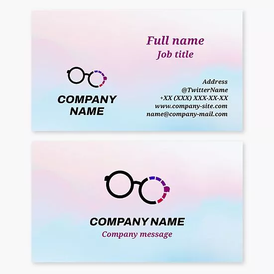 Optometrist Business Card Template