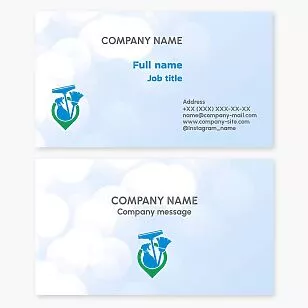 Cleaning Supplies | Cleaning Service Business Card Template