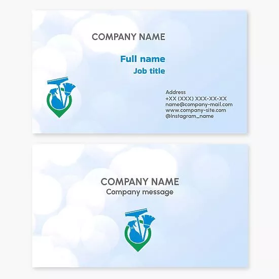 Cleaning Supplies | Cleaning Service Business Card Template