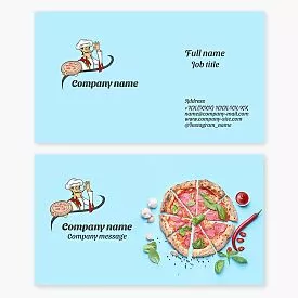 Pizza Restaurant | Pizzeria Business Card Template