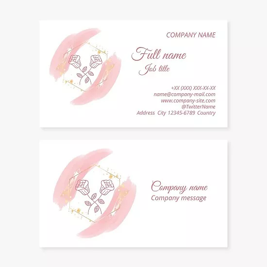 Generic Flower Business Card