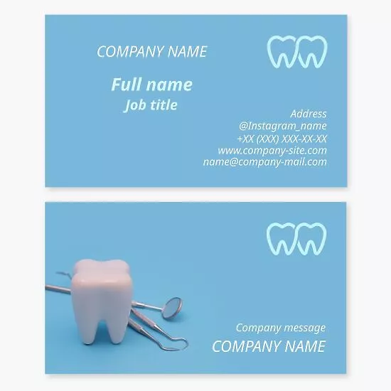 Dental Business Card Template