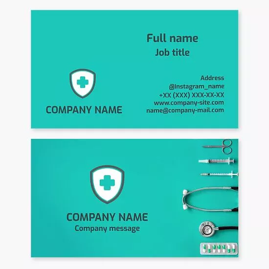 Medical Business Card Template