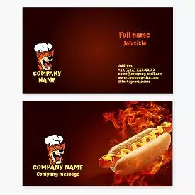 Hot Dog | Chef | Business Card Template