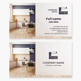 Kitchen Manufacturing Business Card Template