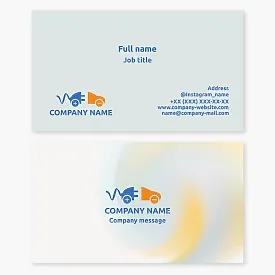 Electric Car EV Charging Business Card Template