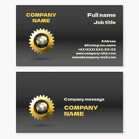 Mechanical Engineering Business Card Template