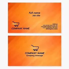 Fast Shopping Logo Business Card Template