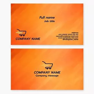 Fast Shopping Logo Business Card Template