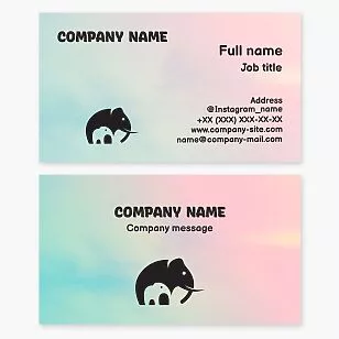 Elephant Logo Business Card Template