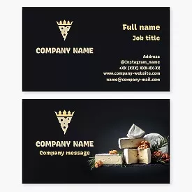 Cheese business card template