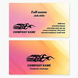 Automotive Business Card Template