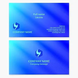 Business card template. A bird taking flight. A symbol of hope, love, renewal, happiness, good luck, and a messenger of good news.